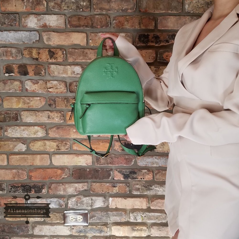 Patina Thea Mini Backpack Tory Burch Green TB NWT - Picture 10 of 10